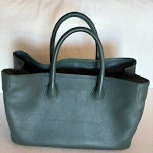 Mark & Graham - The Elisabetta Slouch Handbag, Sauvage Leather, Forest Green